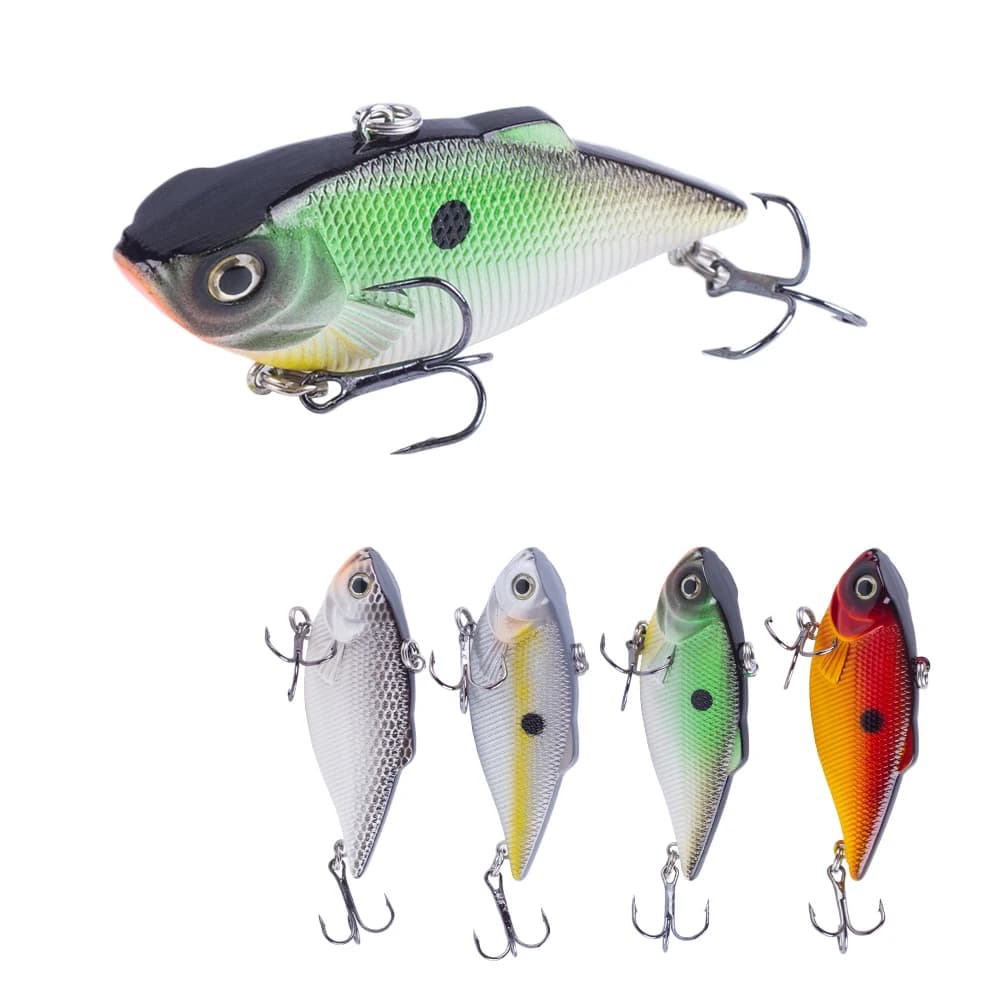 Hanlin VIB Fishing Lure 63mm/7.5g Slow Sinking Lipless Hard Baits Crankbait Wobblers per la Pesca alla carpa Pesca Bass Tackle