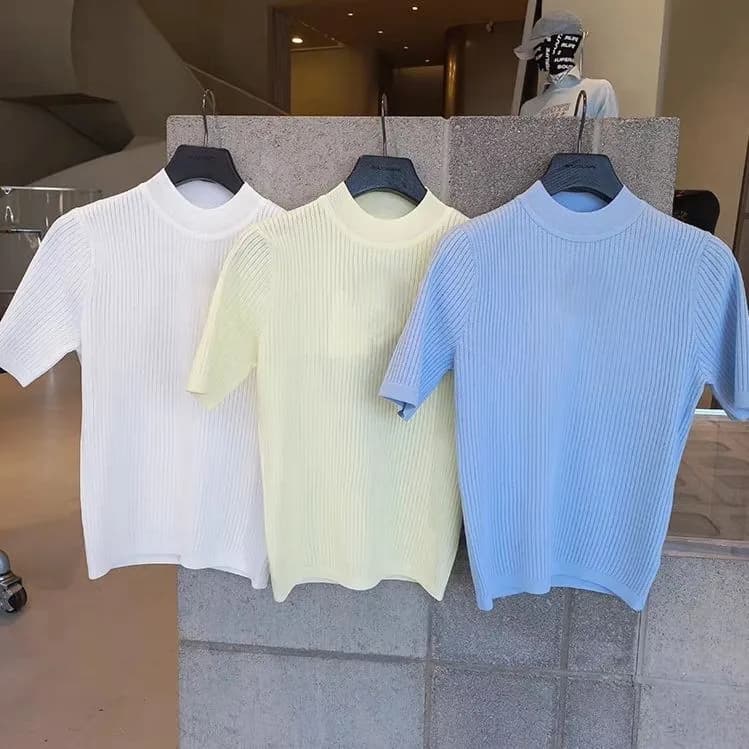 T-Shirt da Golf Aderente a Maniche Corte per Donna: Top in Maglia Versatile per Sport all'Aperto e Abbigliamento Casual