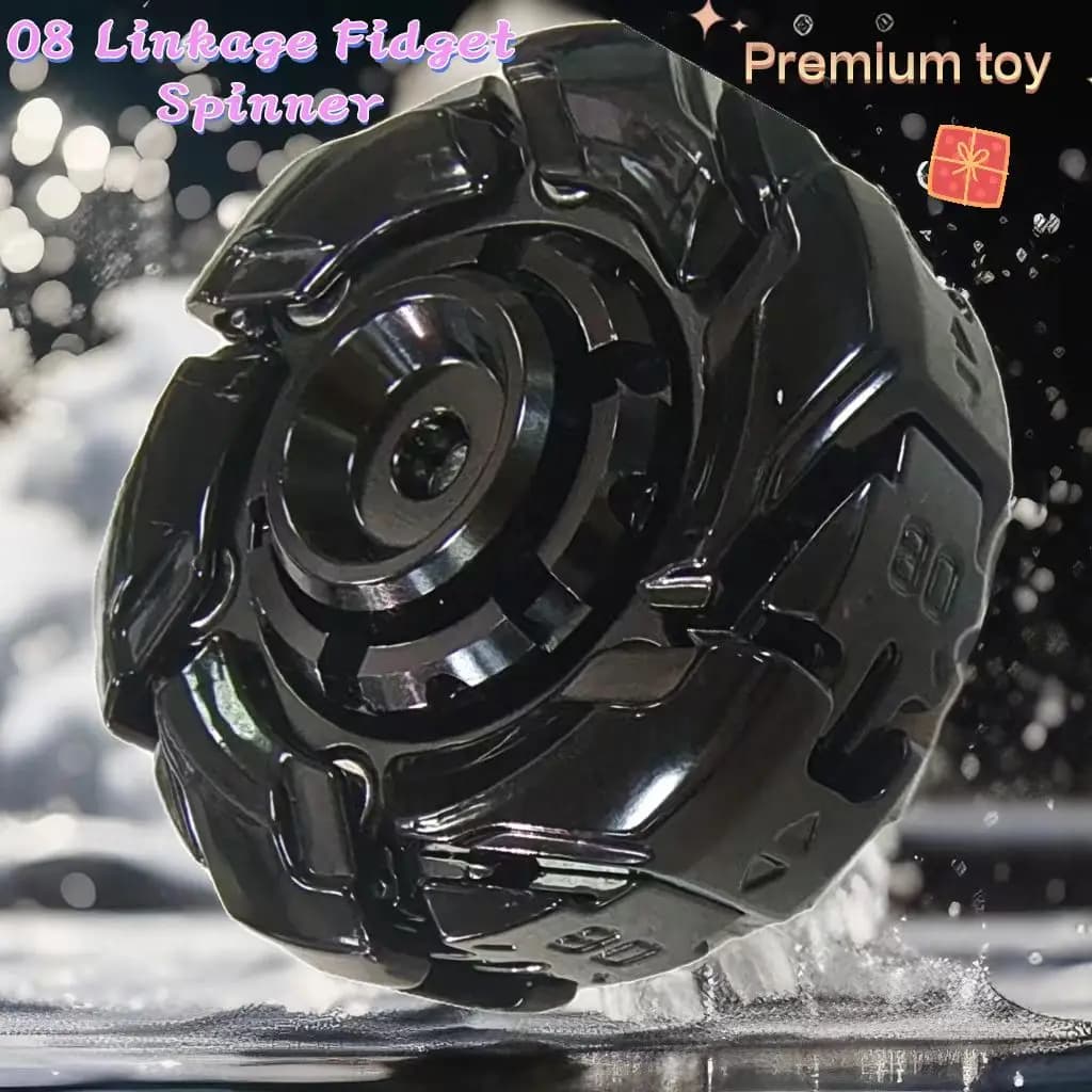 Nuovo 08 Linkage Fidget Spinner Punta delle dita Giroscopio Decompressione Sollievo dallo stress Trottola Fidget Toy Regali per bambini adulti