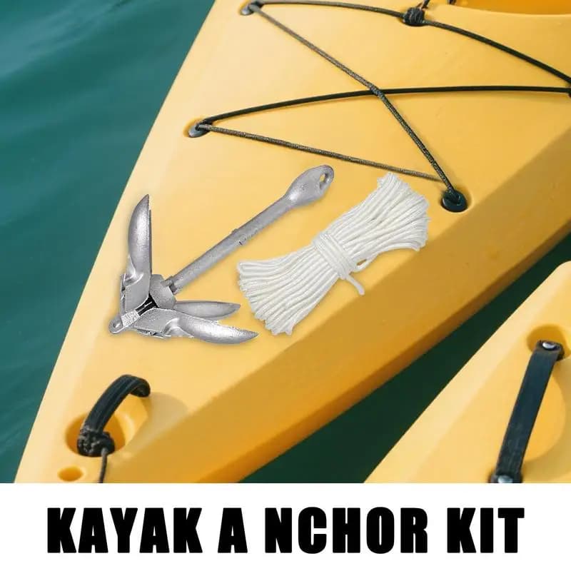 Sistema di ancoraggio per kayak Kit sistema di ancoraggio per barche Accessori per barche a sgancio rapido riutilizzabili per impieghi gravosi per la pesca in kayak