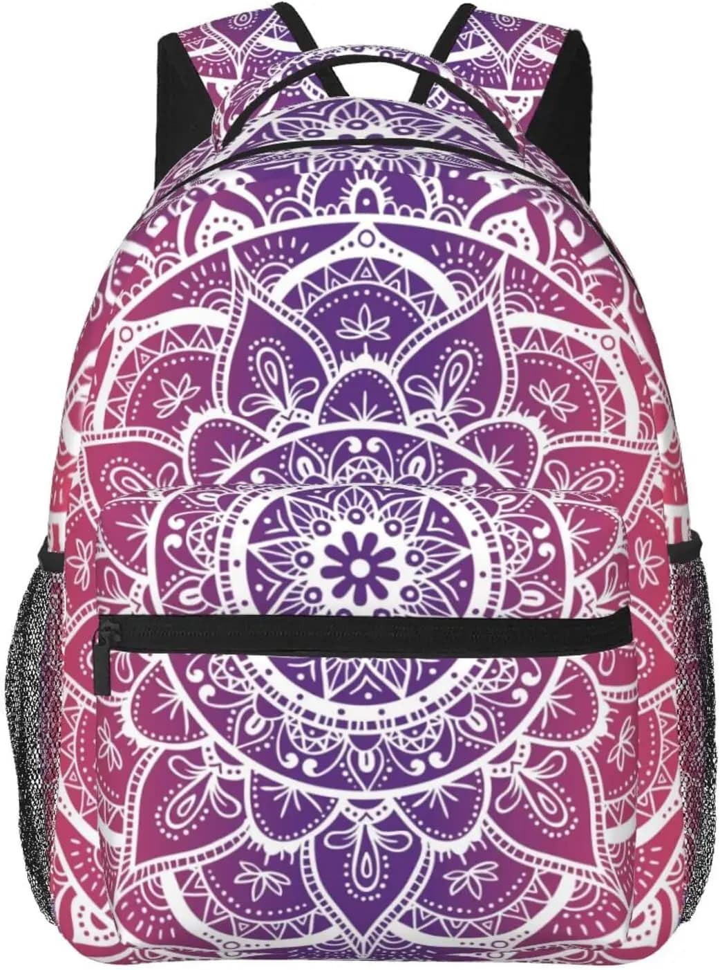 Zaino per laptop leggero Art Pretty Boho Zaino leggero multiuso da viaggio casual Zaini universitari unisex per uomo e donna