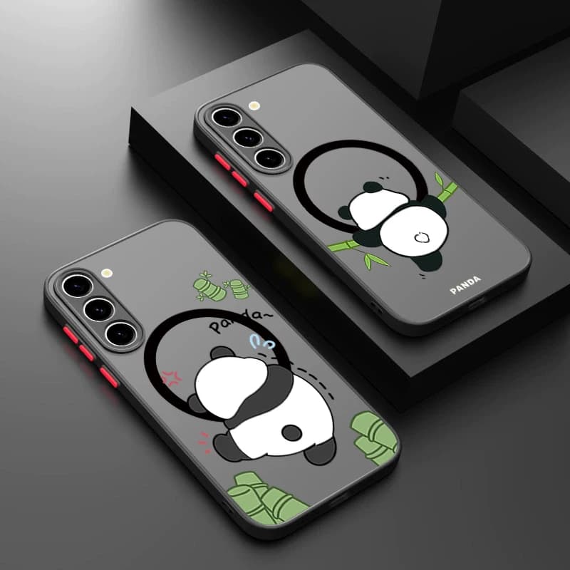Magnetic Phone Case for Samsung Galaxy S26 S25 S24 S23 Ultra S25 FE A17 A37 A56 A55 A36 A16, Acrylic Cover