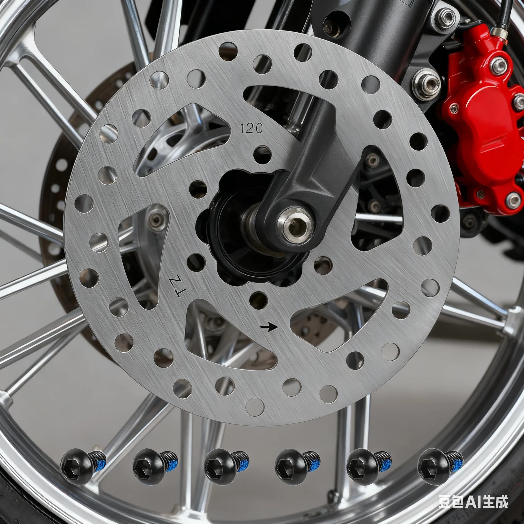 Parte di ricambio per freno a disco a 6 fori da 120 mm - Adatto per scooter elettrici -Kugoo -Kirin G2 Pro Freno a disco affidabile per scooter elettrico