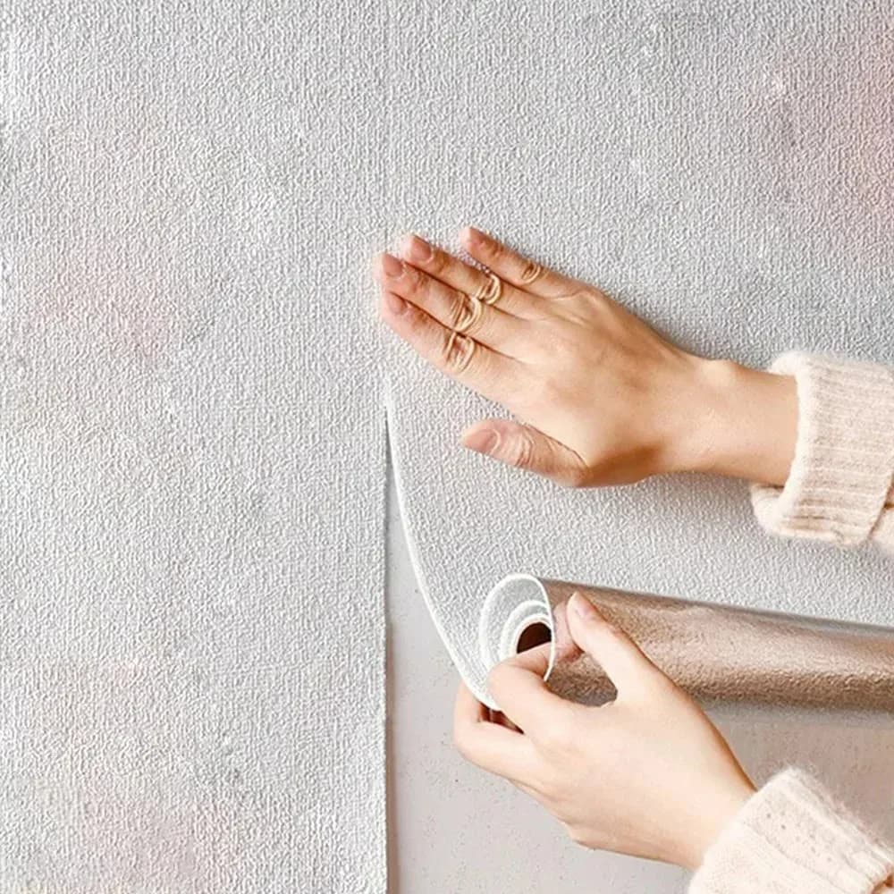 Backgrounds Lino foam 3D PVC self-adhesive Solid color Waterproof PerfectThickened for bedroom Living room Wallpaper Home