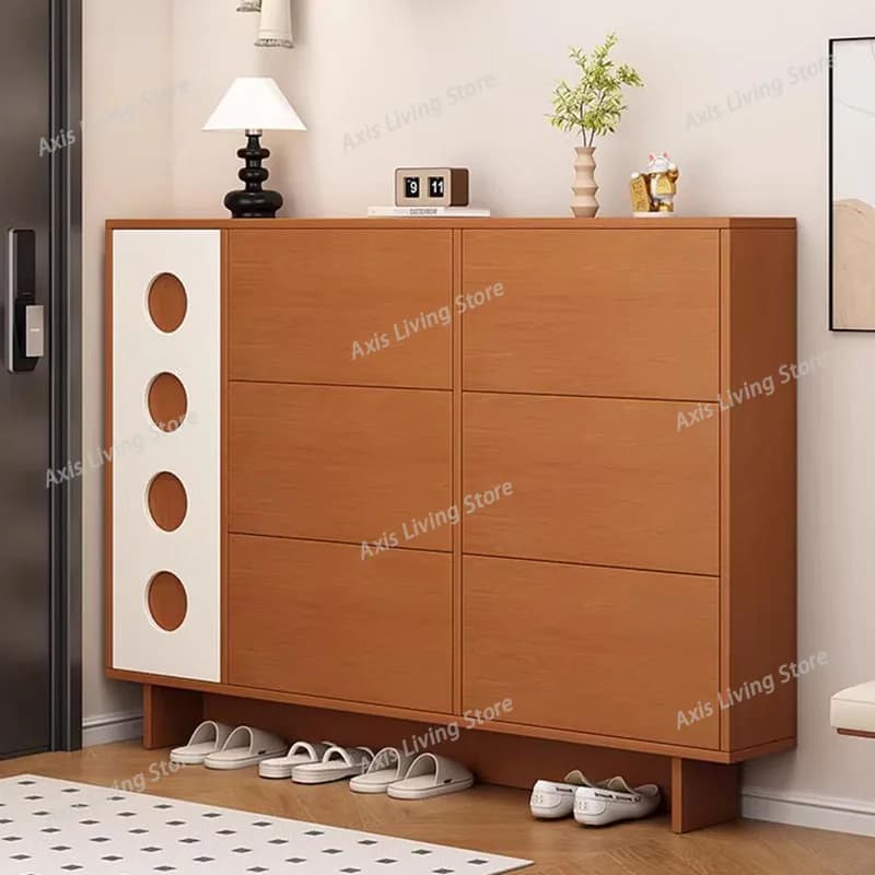Wooden Storage Shoe Shelf Organizer College Dorm Essentials Designer Luxury Shoe Cabinet Entrance Furniture