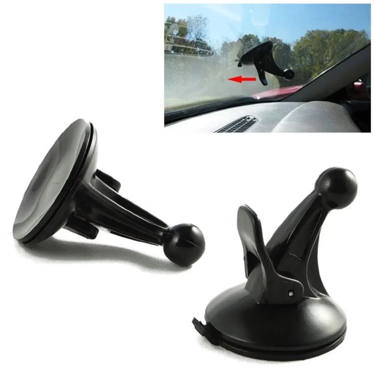 Ventosa adatta per Garmin Navigator Ventosa per cellulare per auto Staffa per parabrezza per telefono cellulare Supporto per parabrezza Testa rotonda