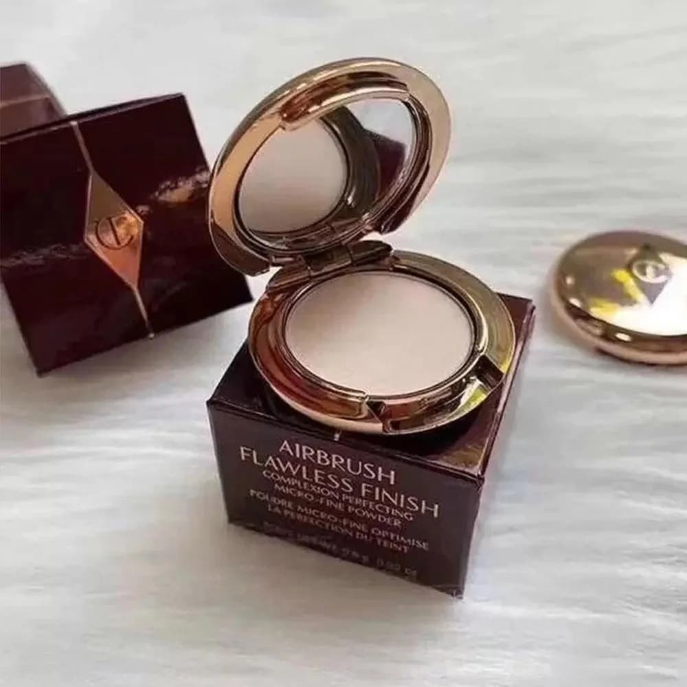 Charlotte Tilbury Thumb-Sized Portable Oil-Control Powder Compact Invisible Pores Long-Lasting Setting Makeup With Box Gifts