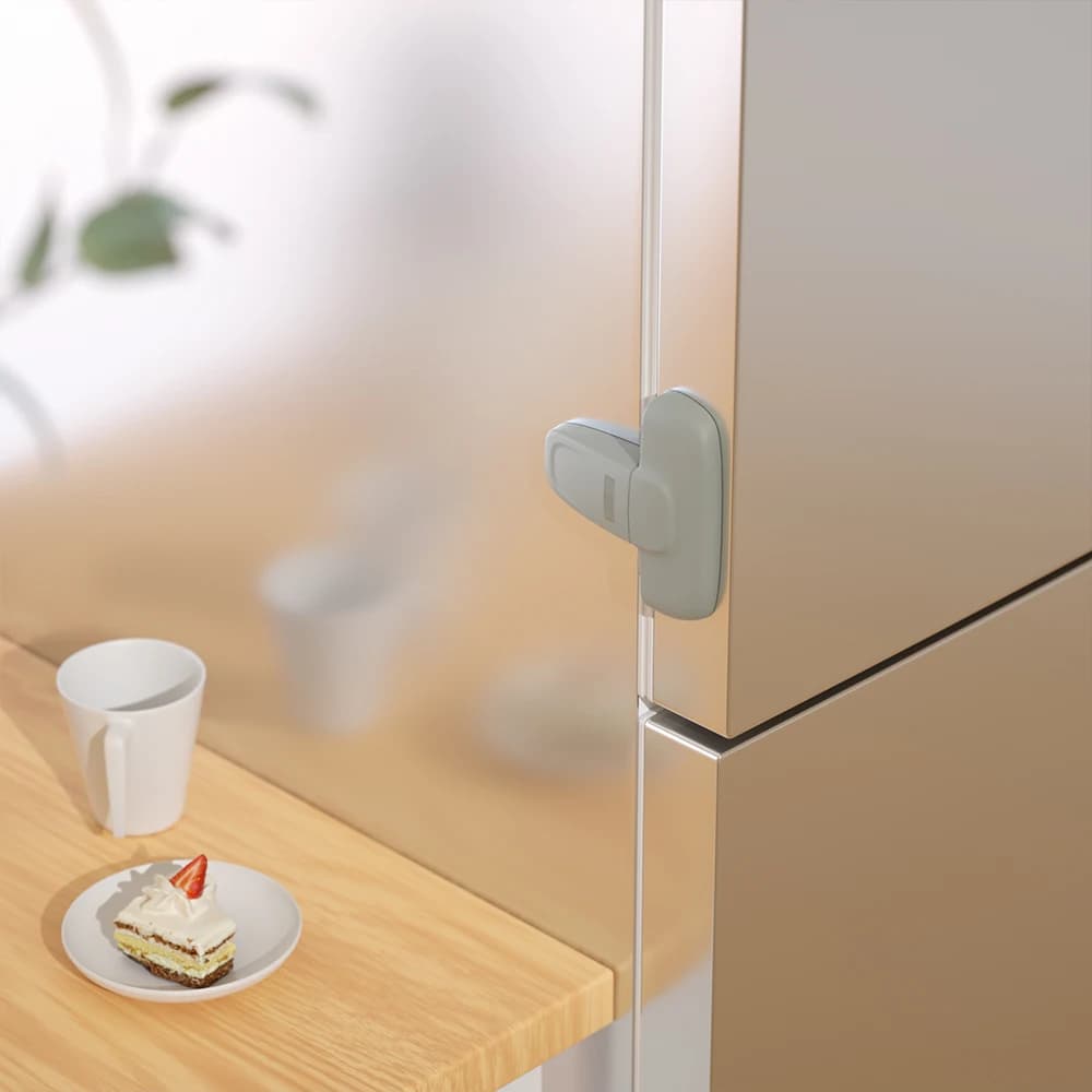 Bloccafrigorifero di sicurezza per bambini, blocco per frigorifero a porta singola, blocco di sicurezza per congelatore, impedisce ai bambini di aprire il frigorifero