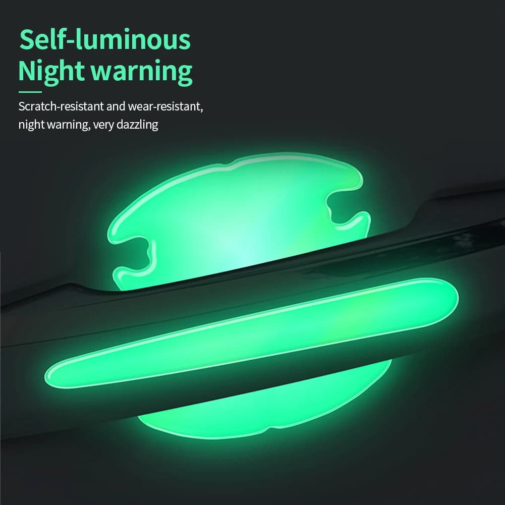 Wall sticker for car door handle with night light Luminous pendants for automatic door Anti-scratch protective film Decalcomanie for door handle