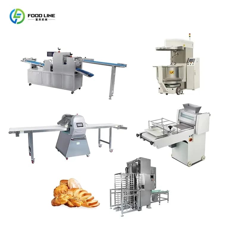Macchina Automatica Personalizzata per la Produzione di Pane con Controllo Preciso della Temperatura, Linea di Produzione ad Alta Efficienza