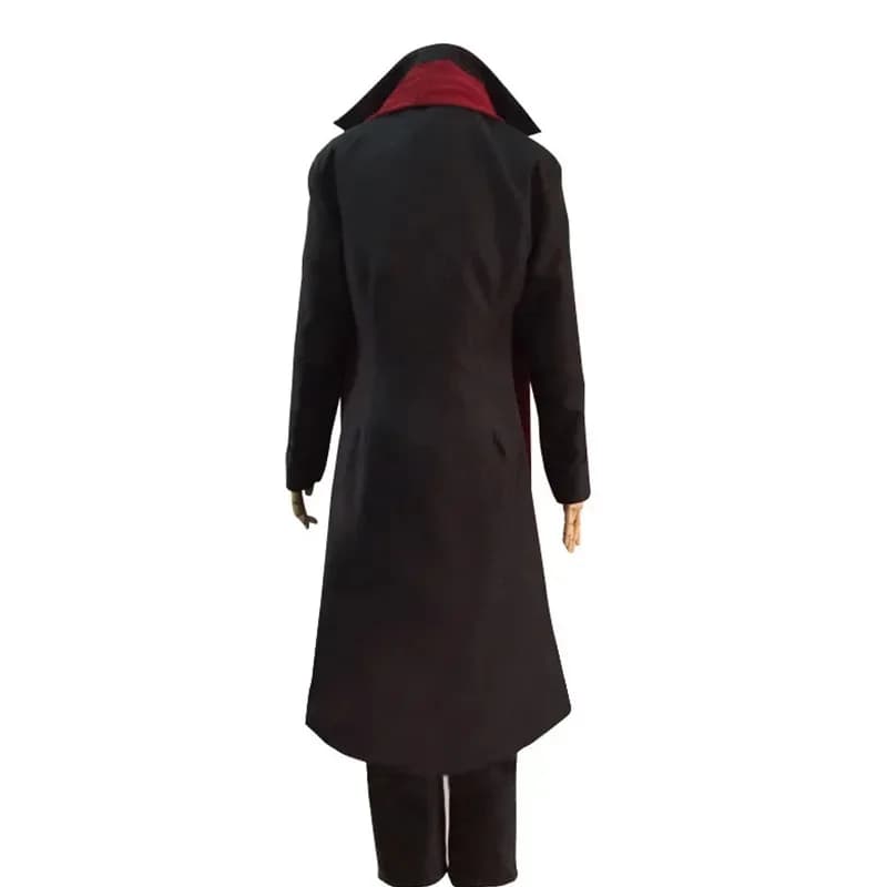 CySeason 2 Mori Ougai Costume Cosplay Parrucca Bungo Stray Dogs Giacca a vento Giacca lunga Cappotto Sciarpa Uniformi Halloween Natale