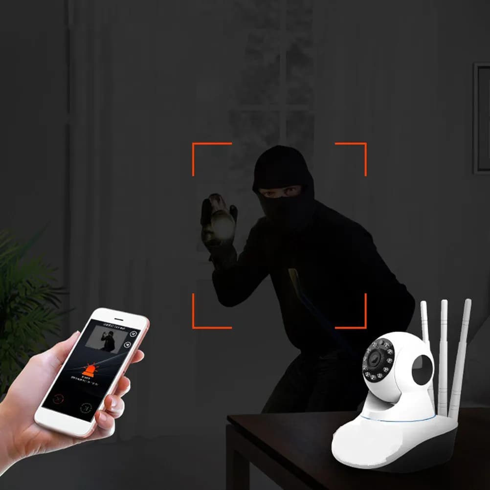 Telecamera di Sicurezza 1080P IP con Visione Notturna e Monitoraggio Remoto del Movimento per Casa, Bambini e Anziani