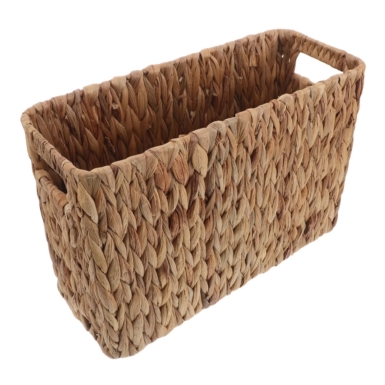 Wicker Bathroom Trash Can Handwoven Grass Wastebasket Decorative Small Trash Bin for Kitchen Living Room Bedroom Office Use