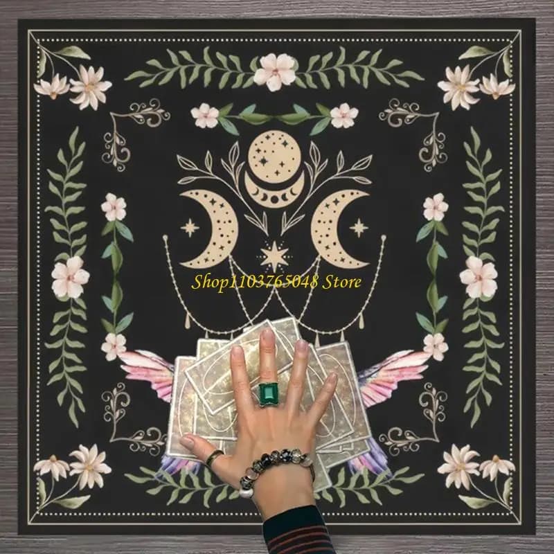 R53E Table Copertura Astrologia Oracles Mat Mat quadrato Forma a pendolo tavolo tavolo da tavolo