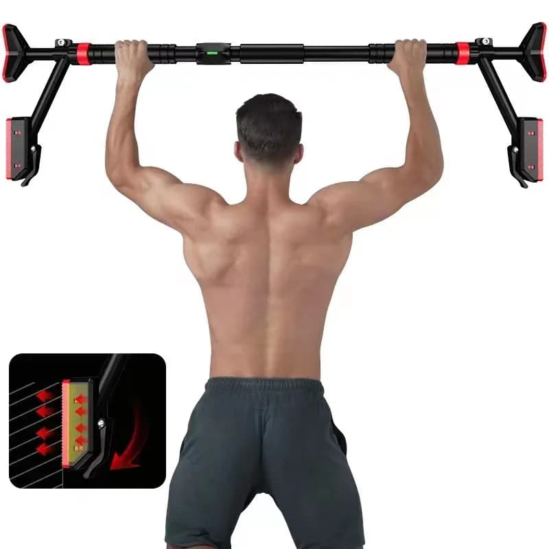 Barra per trazioni e flessioni Upgrade Punch- Pull-Up, attrezzatura fitness domestica in acciaio, orizzontale per telaio porta o parete, per esercizi 2026