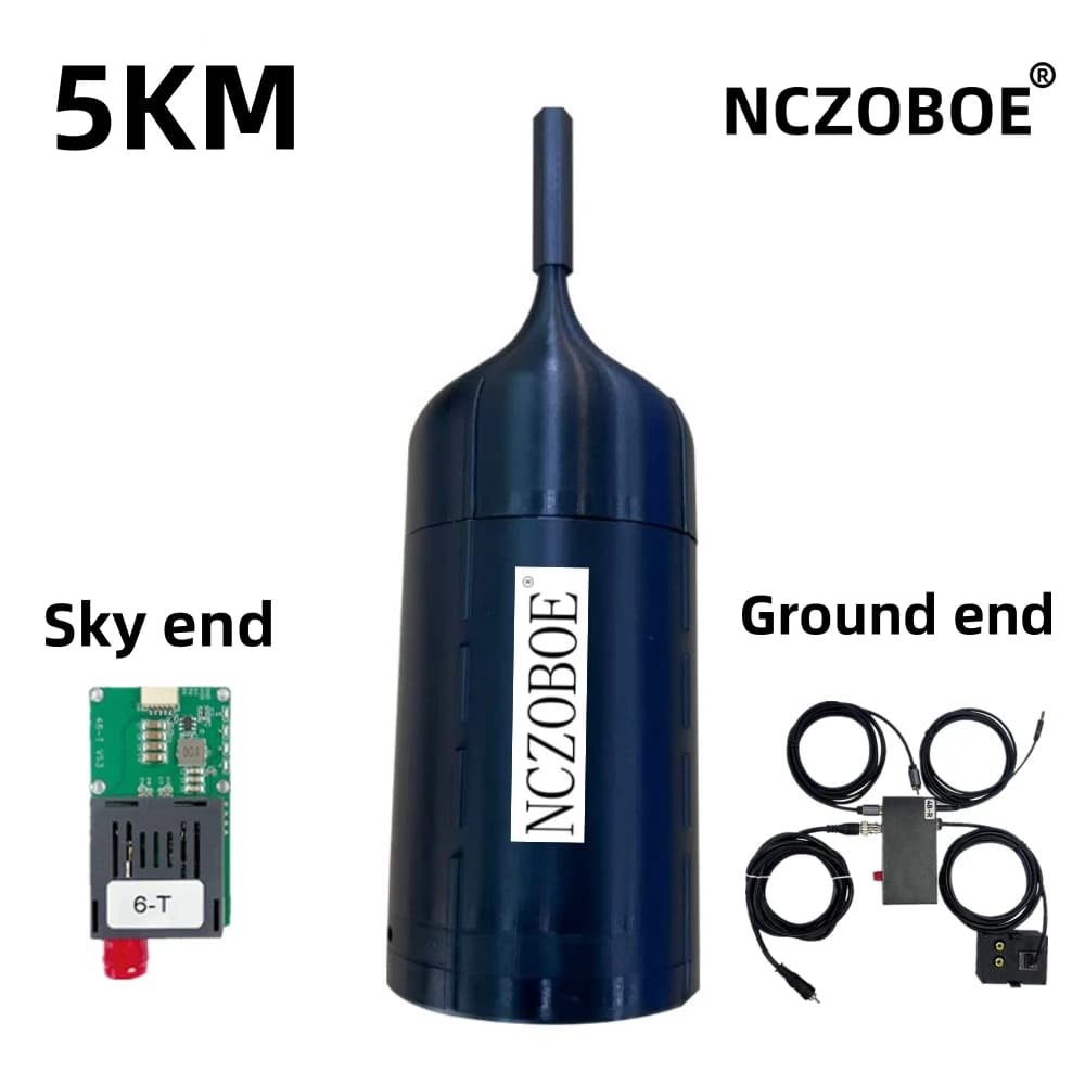 NCZOBOE Kit drone in fibra ottica FPV 5 km 10 km 15 km 20 km 30 km Modulo di trasmissione di comunicazione dati video in fibra ottica UAV