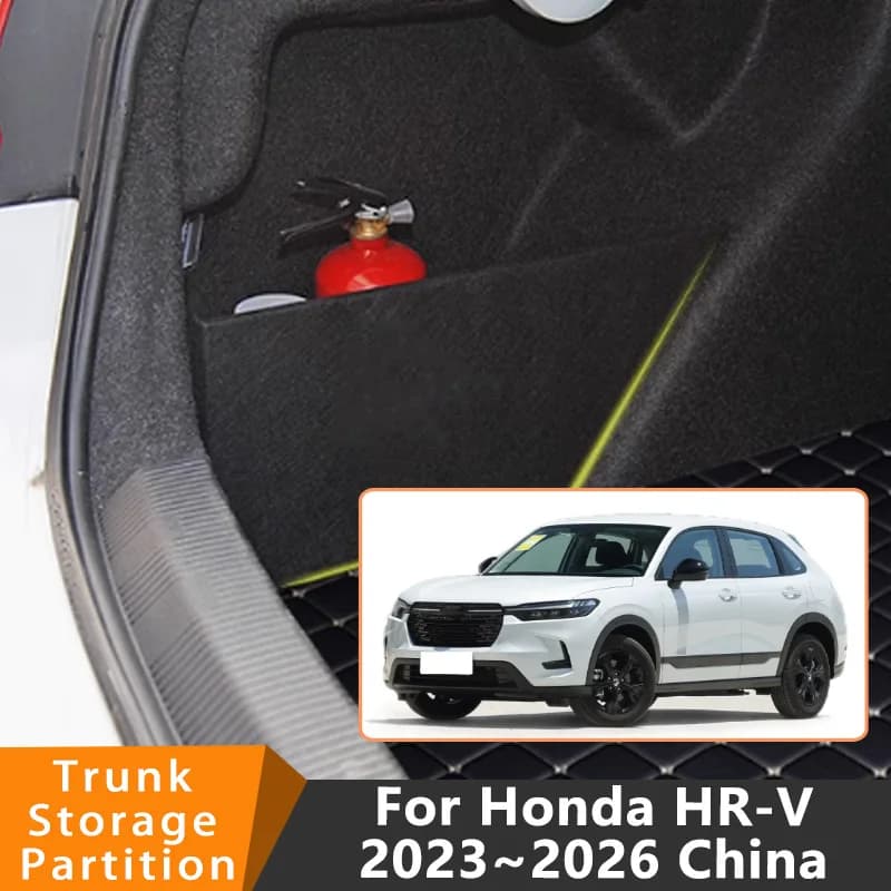 Accessori auto per Honda HR-V 2023 ~ 2026 2025 2024 23 Cina Car Organizer Tronco Divisorio laterale Tronco Interno Scatola di immagazzinaggio Parti
