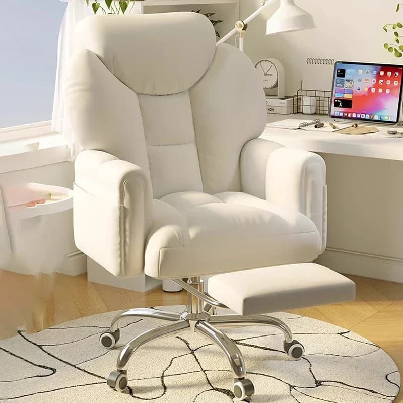 --Sedia da ufficio minimalista ed elegante, poggiapiedi moderno girevole Sedia da gioco mobile Mobili Cadeira De Escritorios di lusso con schienale alto