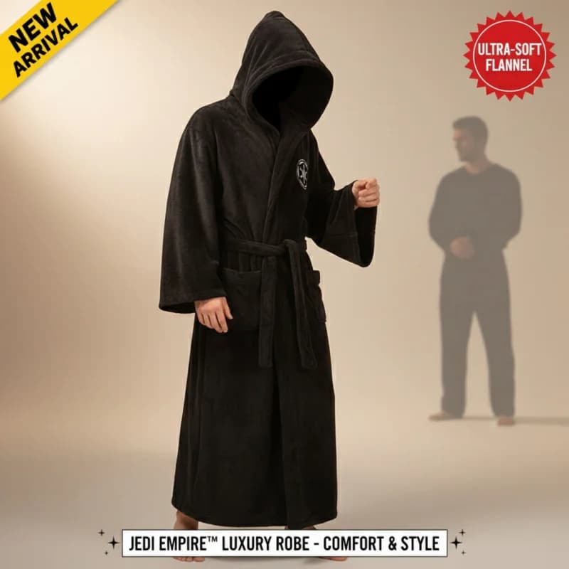 ☆SunlCos Men's Winter Flannel Bathrobe Thick Long Robe with Hooded Homewear Male Dressing Gown☆