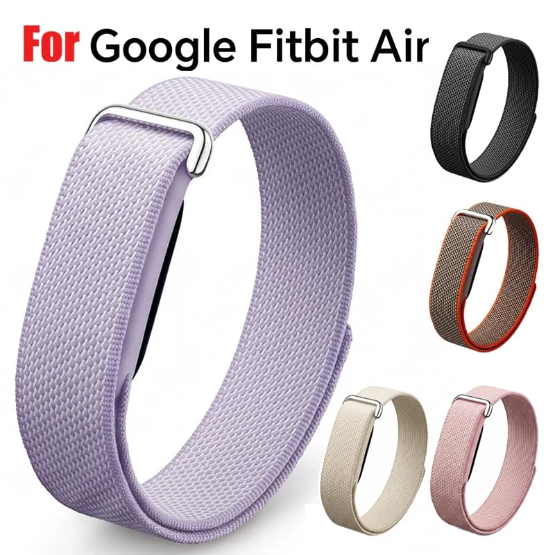 Nylon Braided Sport Watch Strap For Google Fitbit Air Velcro Bracelet Quick-dry Breathable Wrist Band Accessories For FitbitAir