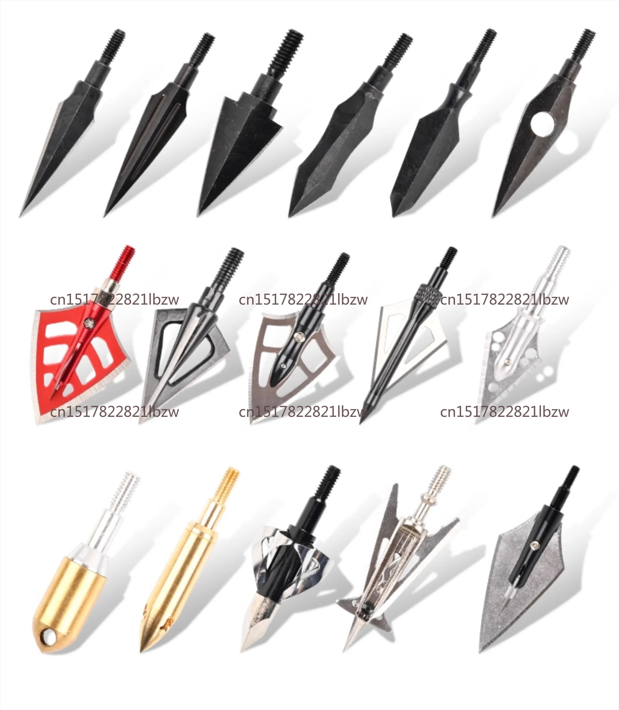 Hunting Arrows Tips Arrow Heads Broadheads for Archery Recurve Composite Bow and Crossbows and Arrow