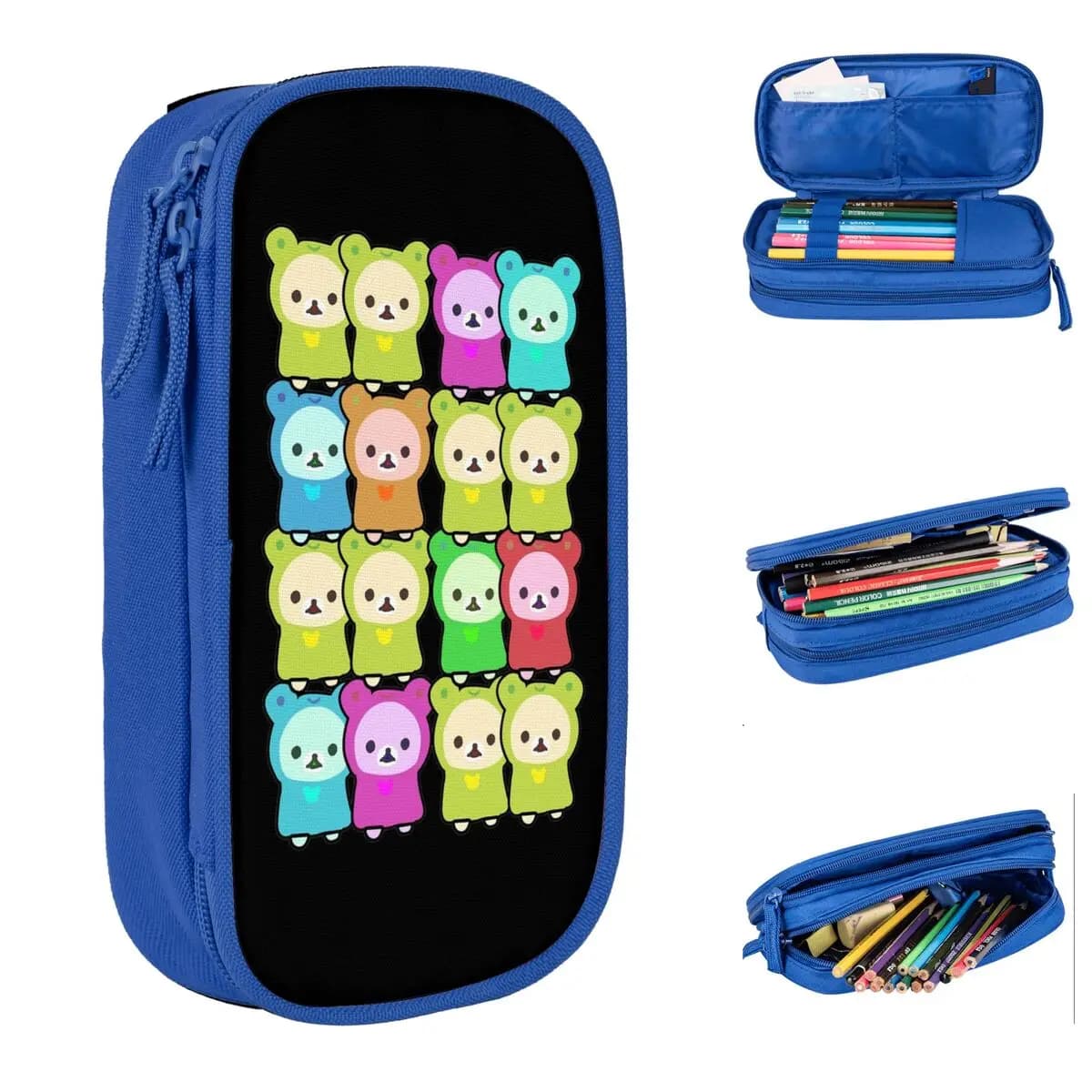 Nuovo Rilakkuma Astuccio per matite Korilakkuma Rana Astuccio Portapenne per studente Grande borsa di immagazzinaggio Materiale scolastico Regali di cancelleria