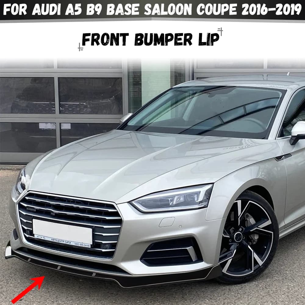 Car Front Bumper Splitter Lip Spoiler Diffuser Guard Cover For Audi A5 Base Saloon & Coupe B9 2016 2017 2018 2019