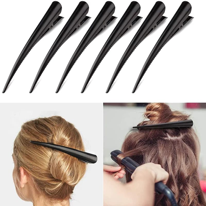 5/10 pezzi fermagli per capelli lunghi in metallo clip per corno morsetti per capelli accessori per capelli denti d'anatra clip per punta per parrucchiere