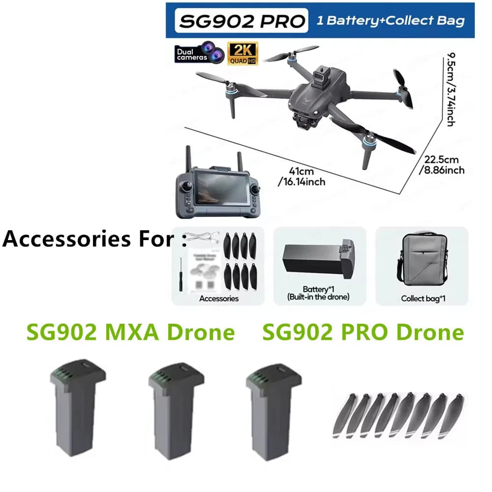 Parts for Drone SG902 MAX Battery for Drone SG902 PRO 7.6v 3800mAh 4500mAh / Elica / For Drone SG902 MAX and SG902 PRO