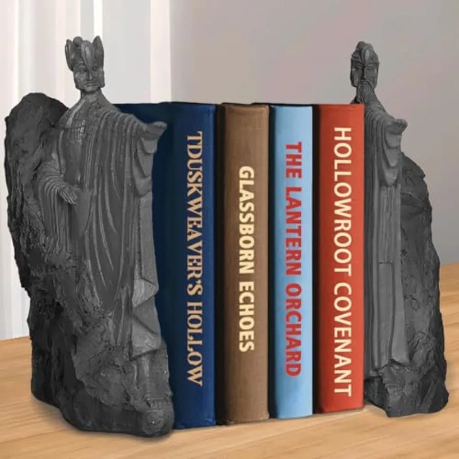 Grandi Fermalibri Decorativi in Resina da Collezione - Divisori per Libri Antiscivolo da 9,5 Pollici per Lettori e Collezionisti, Uso Domestico e Ufficio