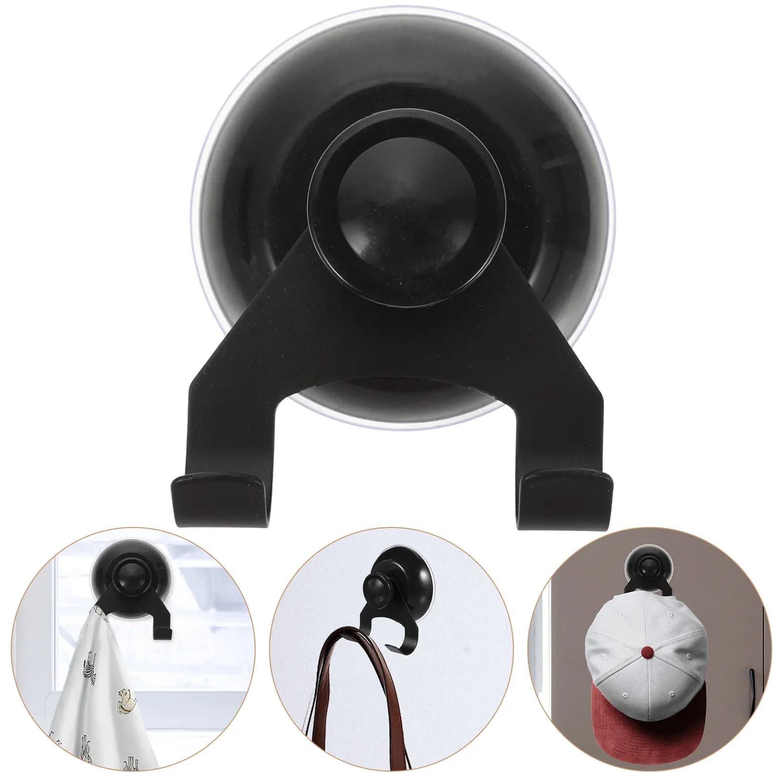 Suction Cup Hook Heavy Duty Vacuum Seal Stainless Steel Utility Wall Hanger for Shower Towels Hats Bags Organizing Home Decor No