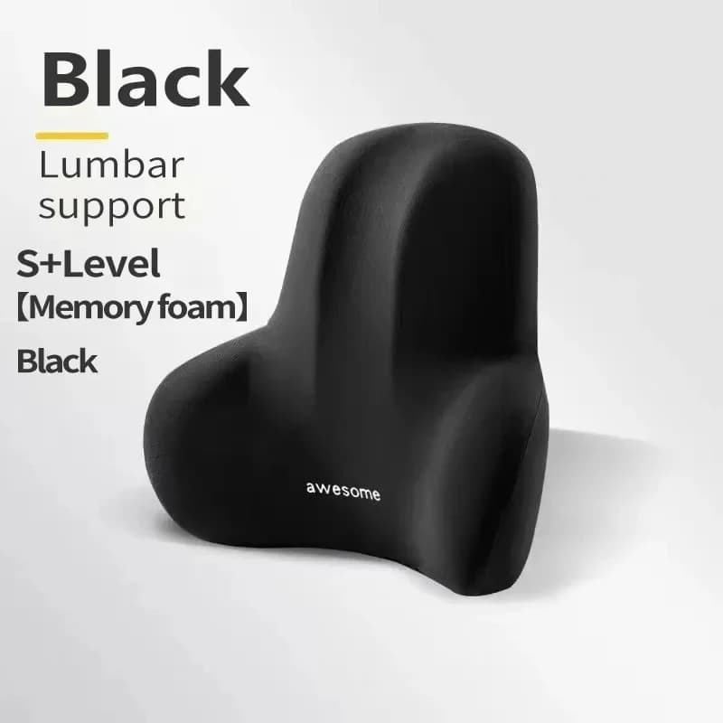 Cuscino Lombare Multifunzionale in Memory Foam per Sollievo dal Dolore alla Schiena, per Auto, Ufficio, Sedie da Gaming e Post Parto