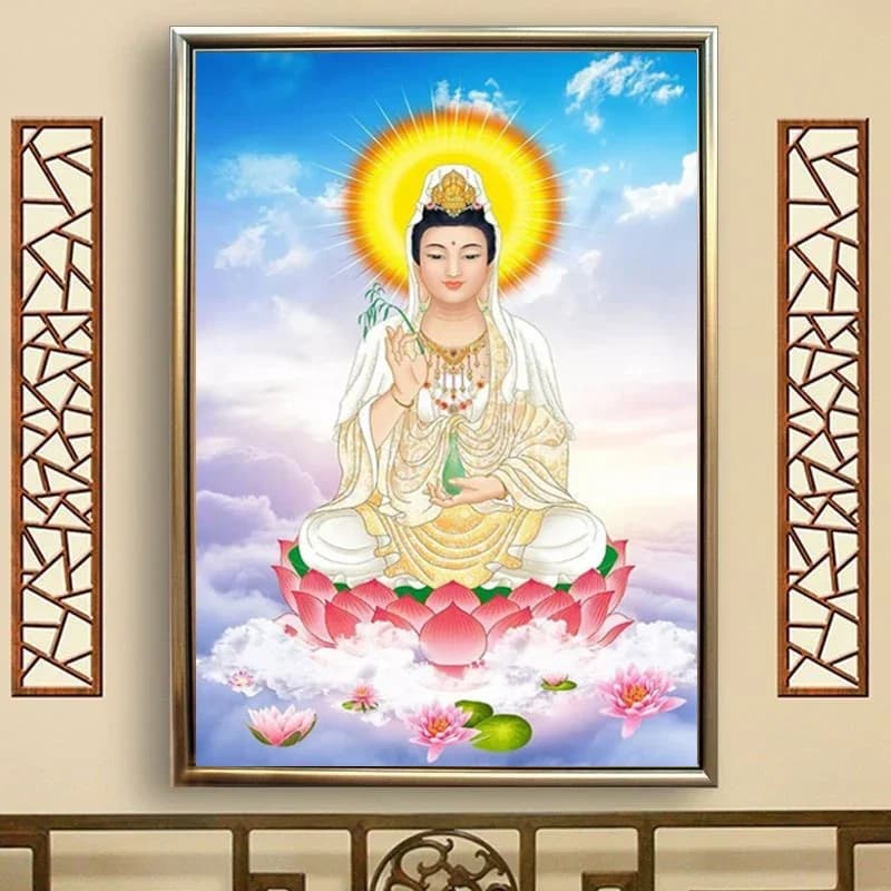 5D Diamond Painting Arya Avalokiteshvara Full Diamond Art Embroidery Restaurant Office Room Home Decor Diamond Cross Stitch Kits