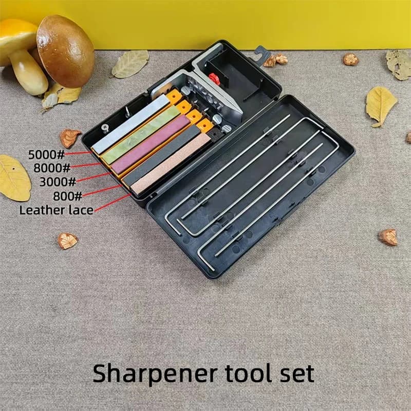 Fixed Angle Handheld Knife Sharpener, Professional Sharpening Stone Kit for Kitchen Knives