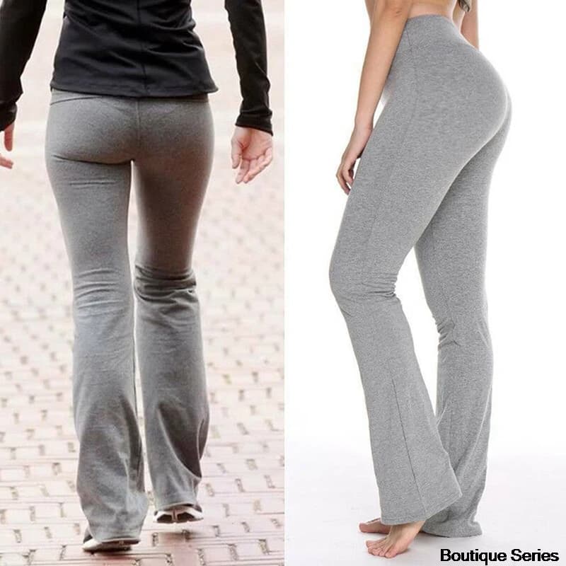 Pantaloni da Yoga da donna in esecuzione Fitness Jogging gamba larga appariscente lungo