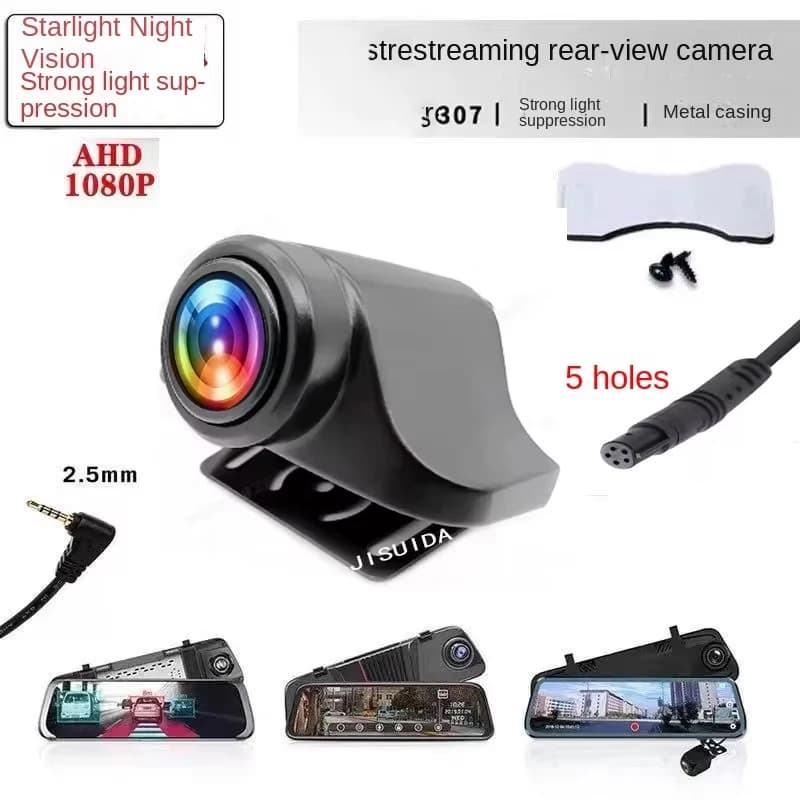 Telecamera di retromarcia JISUIDA GM AHD per parcheggio auto, visione notturna, impermeabile IP68, angolo di visione ampio 170°
