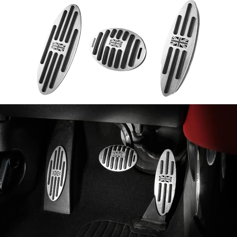 1Set Pedali Auto Per MINI Cooper R50 R52 R53 F56 F54 F55 R55 R56 F60 R60 R61 Poggiapiedi Freno A Gas Pedale di Frizione copertura Accessori