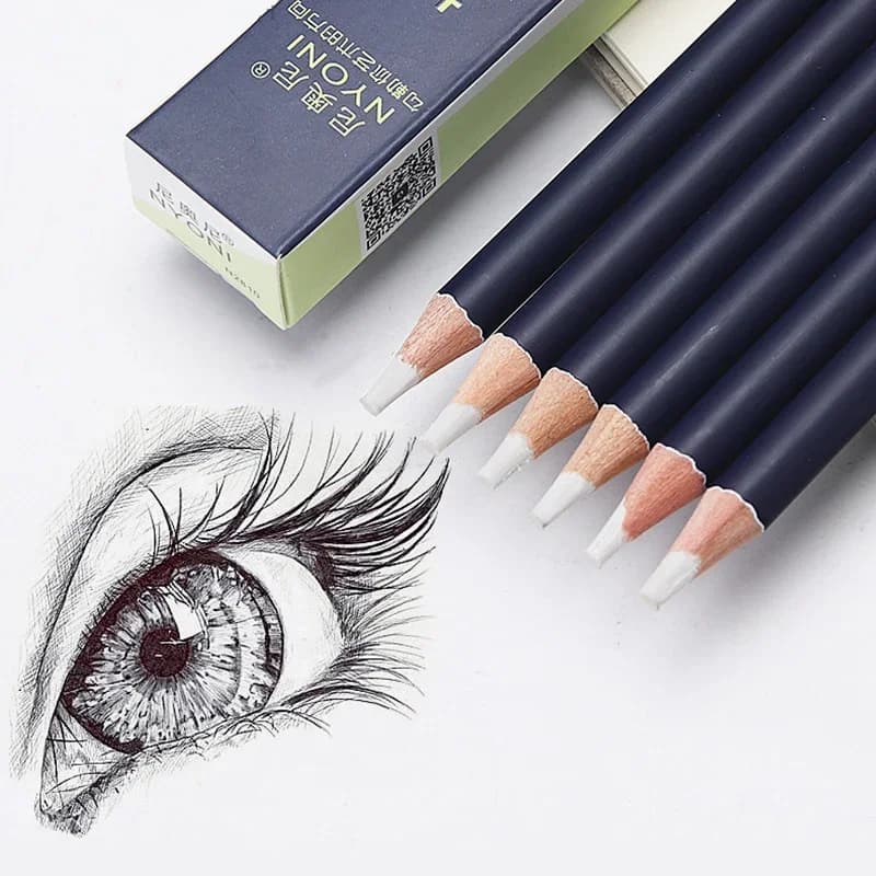 3/6 Pezzi NYONI Gomma Creativa a Forma di Penna per Disegno Manga, Gomme di Alta Precisione a Forma di Penna, Forniture Scolastiche e Artistiche