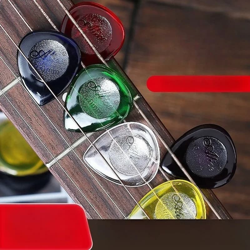 100pcs Transparent Large Water Drop Raindrop Guitar Pick For Bass Acoustic Electric Guitar Playing Sheet Accessories