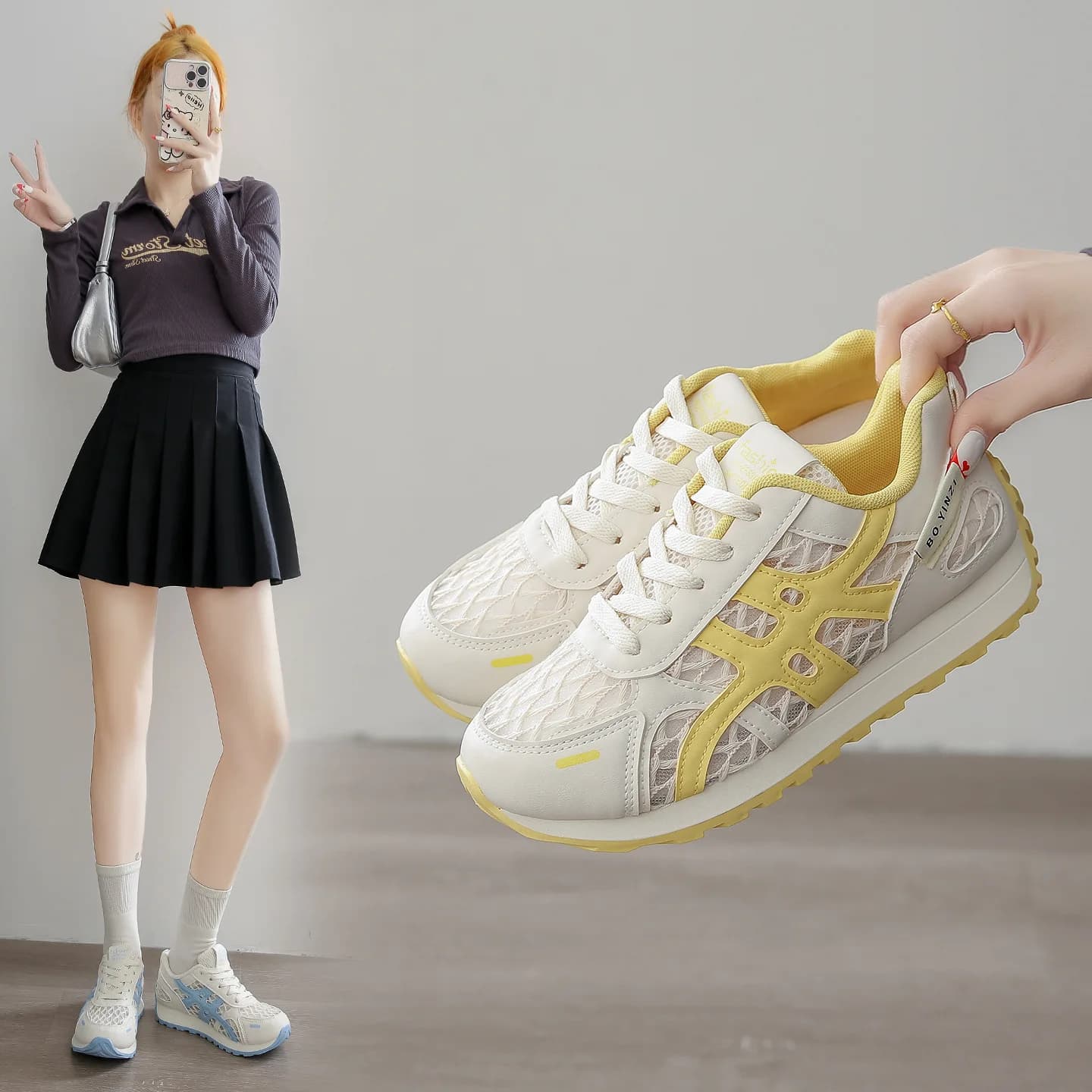 Casual All-Match White Sneakers for Women Summer New Style Korean Version Student Leisure Sports Board Shoes Street Snap DF822