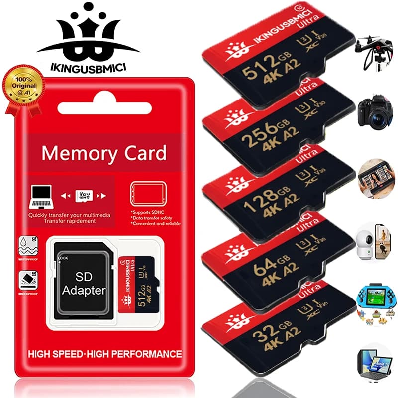Original-Mini Micro TF SD Card 256GB 128GB Memory Card 512GB High Speed Cartao De Memoria 64GB 32GB for Original Lenovo Nintend