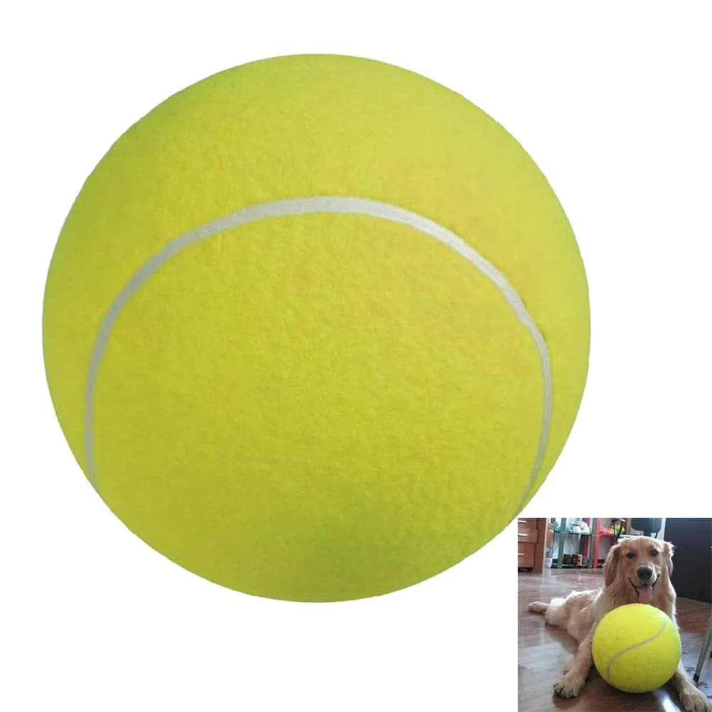 2 Palline da Tennis Gonfiabili da 9,5 Pollici (24 cm) in Gomma Resistente per Esterni con Rivestimento in Morbido Flanella per Gioco Attivo
