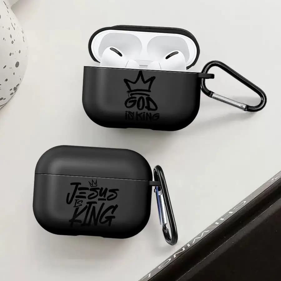 Custodia J-Jesus Is King per Airpods 2 Pro 3 4 Pro3 Pro2 1 - Cover per auricolari
