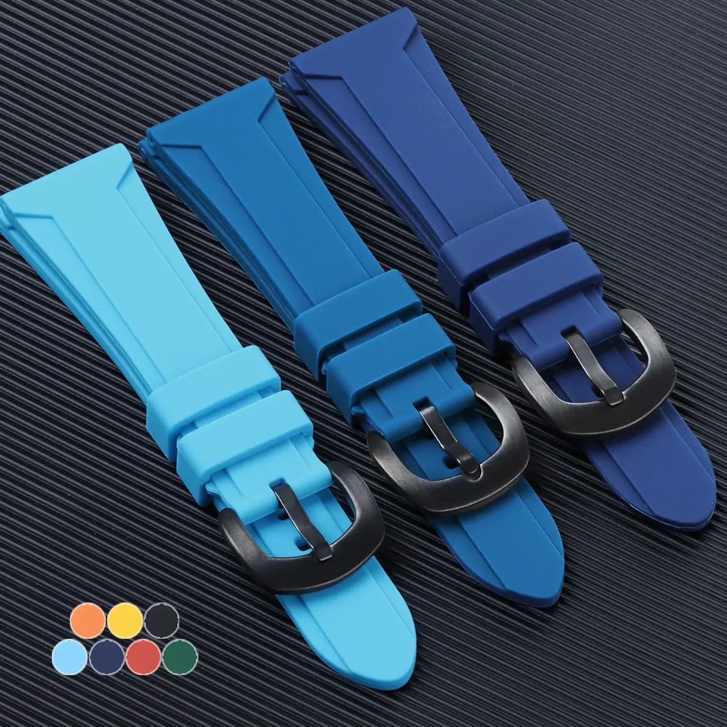 Cinturino sportivo in silicone 22mm 24mm 26mm cinturino di ricambio per orologio intelligente per cintura impermeabile Seiko per accessori cinturino Huawei