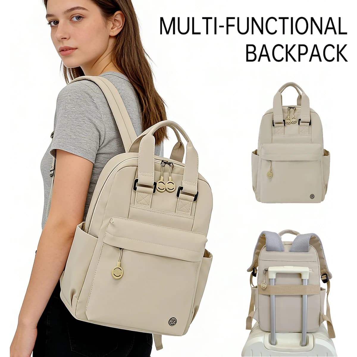 Zaino giapponese da viaggio, zaino casual leggero, borsa da viaggio per escursioni all'aperto, studente universitario, studente delle scuole medie, zaino per lo shopping, borsa per computer