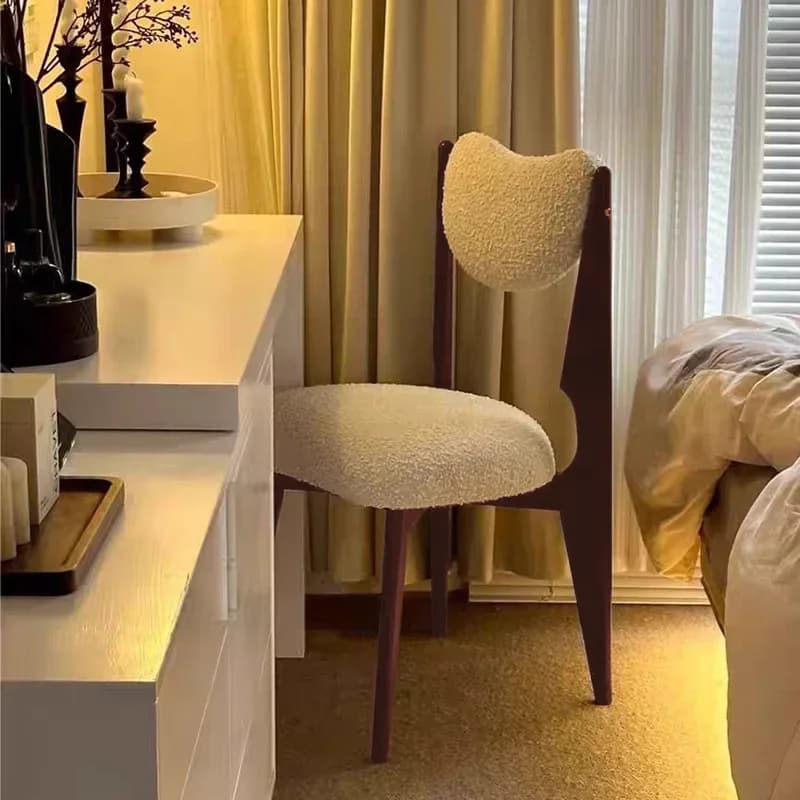 Gambe Cuscini Sedie Set Classici unici Imbottitura con schienale aperto Sedia da pranzo Nero Francese Sillas De Comedor Lounge Suite Furniture