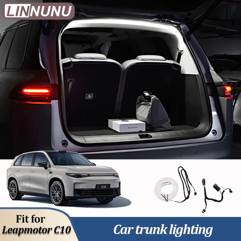 Linnunu Compatible with Leapmotor C10 C16 Accessories 2025 2026 LED Strip for Auto Bather DC12V Interior Decorative Lamp in Silicone
