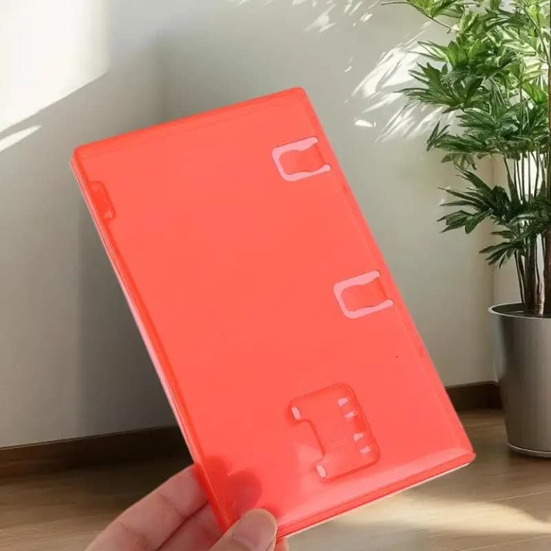 1/3/5 Set Porta carte da gioco rosso trasparente per Switch 2 - Custodia compatta