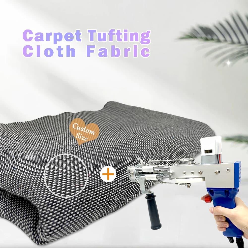 Fabric for Tufting with Branded Lines, Monk Fabric for Making garments, Carpets, Tapes and Embroidery Works ♪