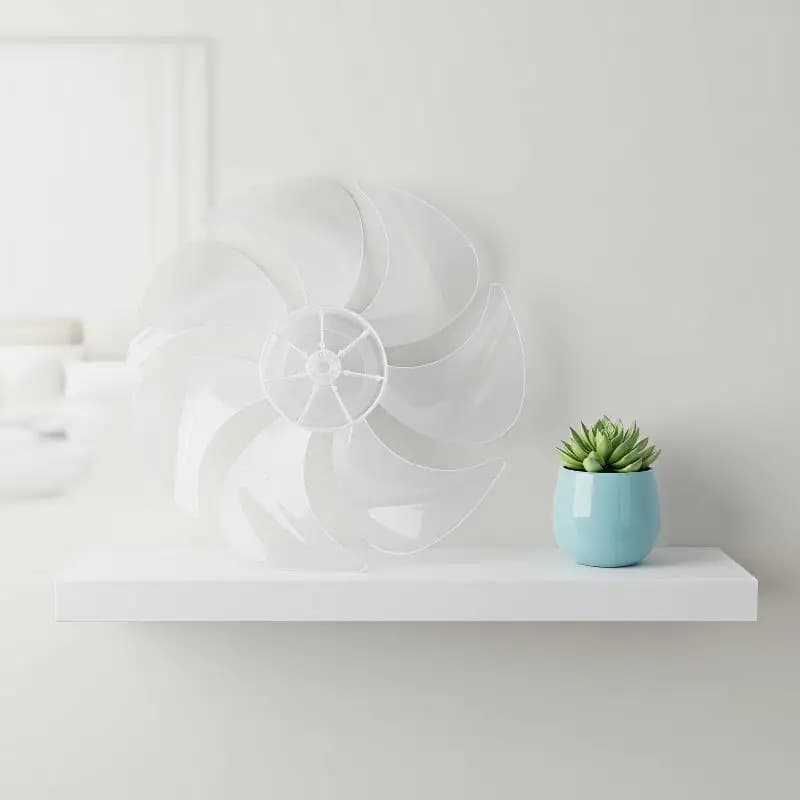 Replacement Pedestal Fan Blades 12 Inch 7 Leaves Universal Lightweight Electric Fan Accessories for Fan Repair